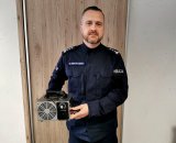 Komendant Miejski Policji w Białymstoku z nowym ozonatorem