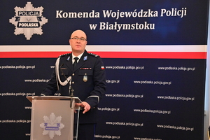 Komendant Wojewódzki Policji w Białymstoku Inspektor Kamil Borkowski