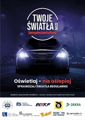 plakat Twoje światła nasze bezpieczeństwo