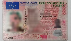 fałszywe prawo jazdy