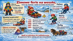 zimowe ferie baw się bezpiecznie