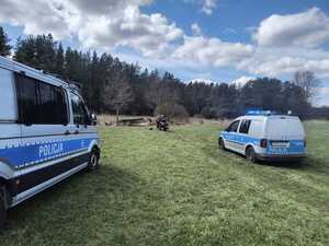 zatrzymany motorower przez policjantów