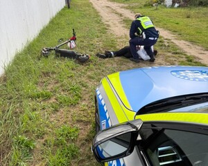 ucieczka hulajnogą