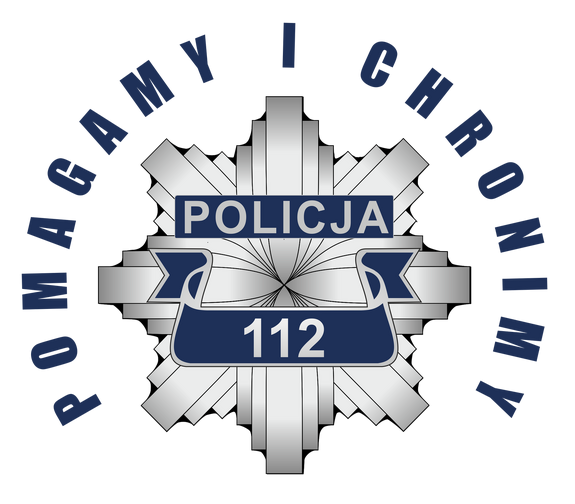 logo policji z napisem pomagamy i chronimy