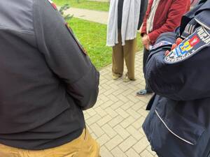 trening bezpieczeństwa z policjantami