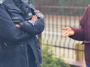 trening bezpieczeństwa z policjantami